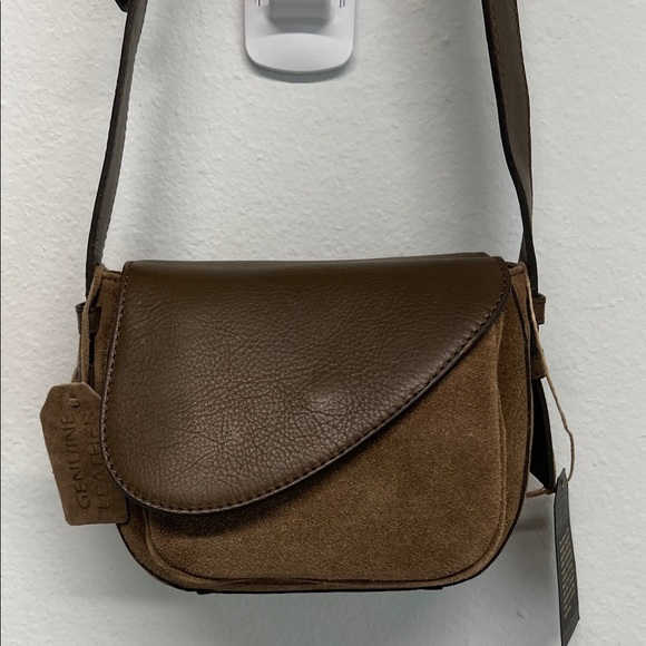 Brown Leather Crossbody Bag - Picture 1 of 14